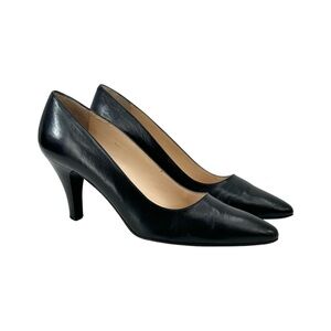BALLY “Halma” Classic Black Leather Pumps sz 40.5